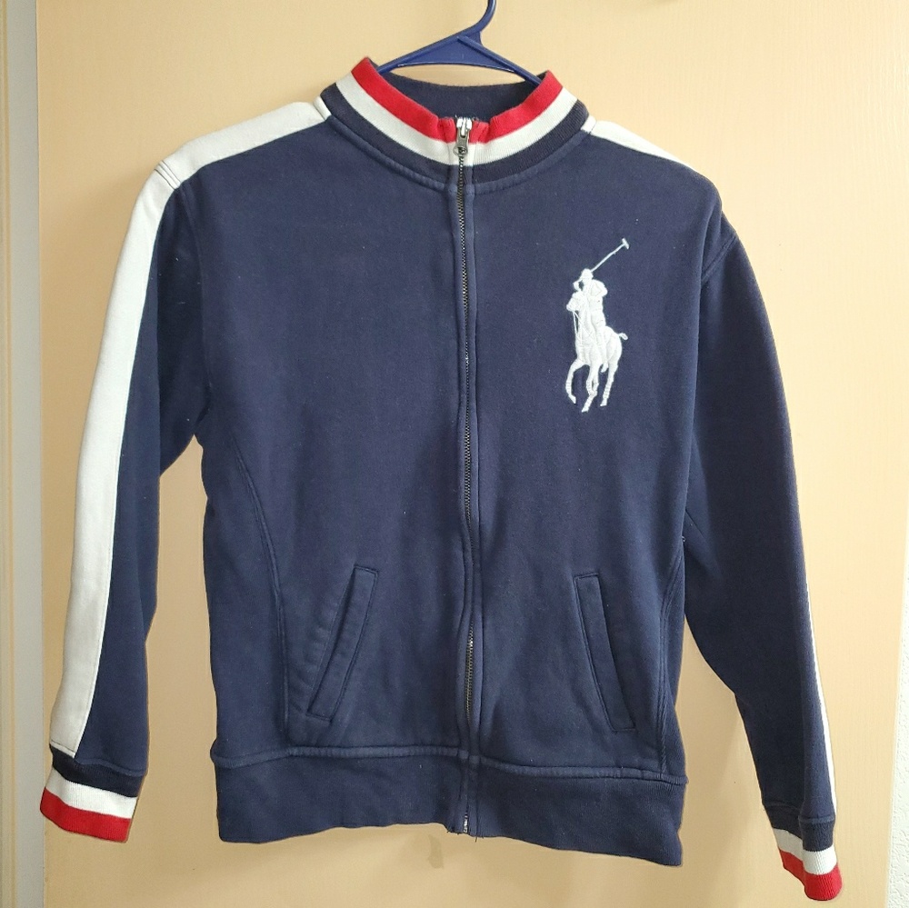 Boy's Polo Ralph Lauren Zip Up USA Jacket Medium